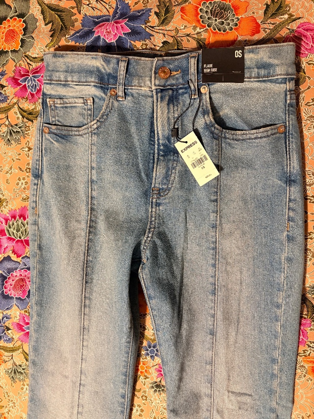 Express flare high-rise jeans 0S NWT